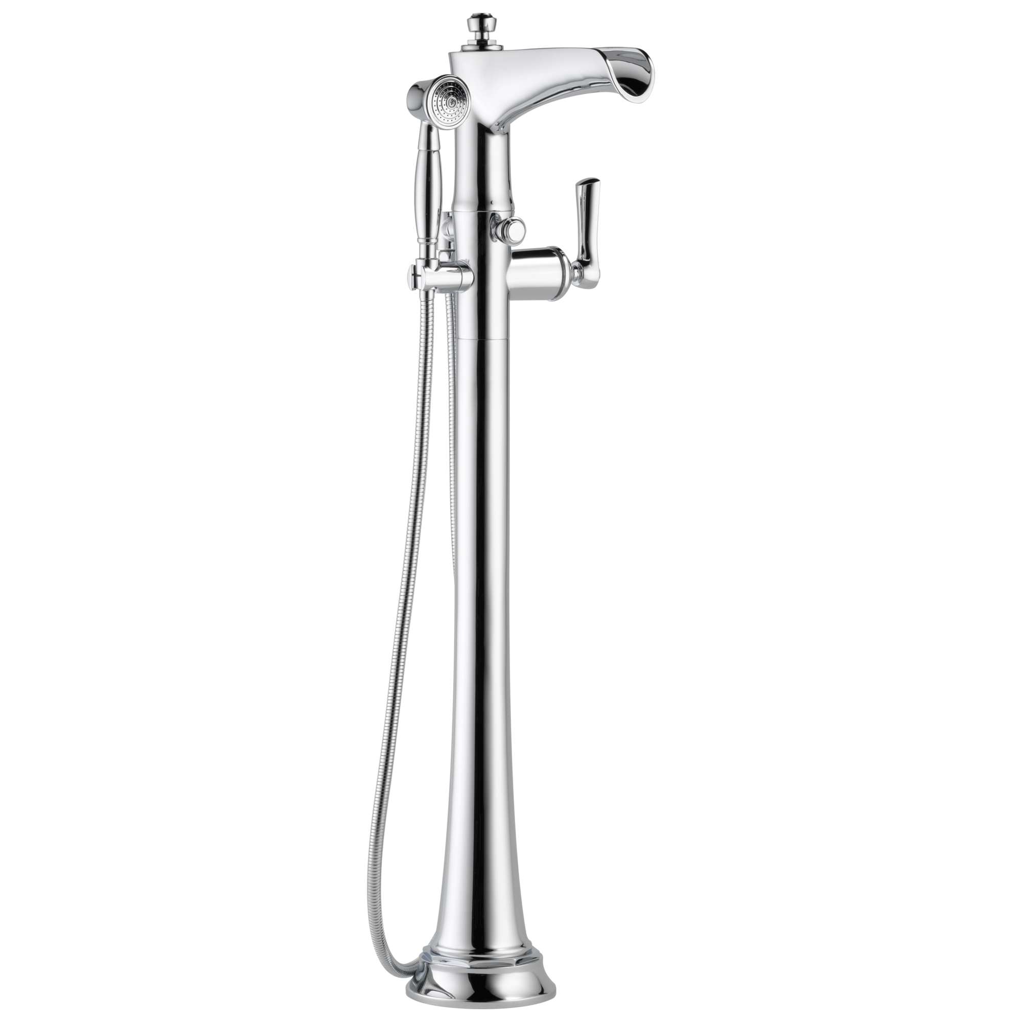 chrome tub filler