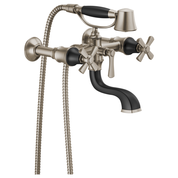 Brizo Rook Two-Handle Tub Filler Trim Kit with Cross Handles