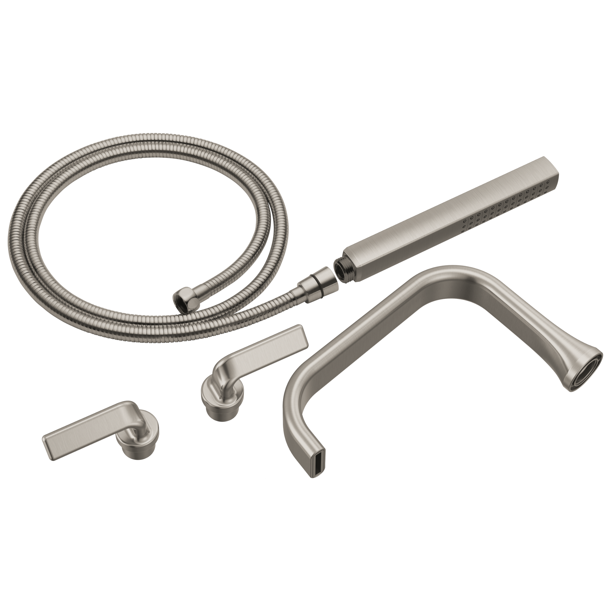 luxe nickel tub filler trim kit