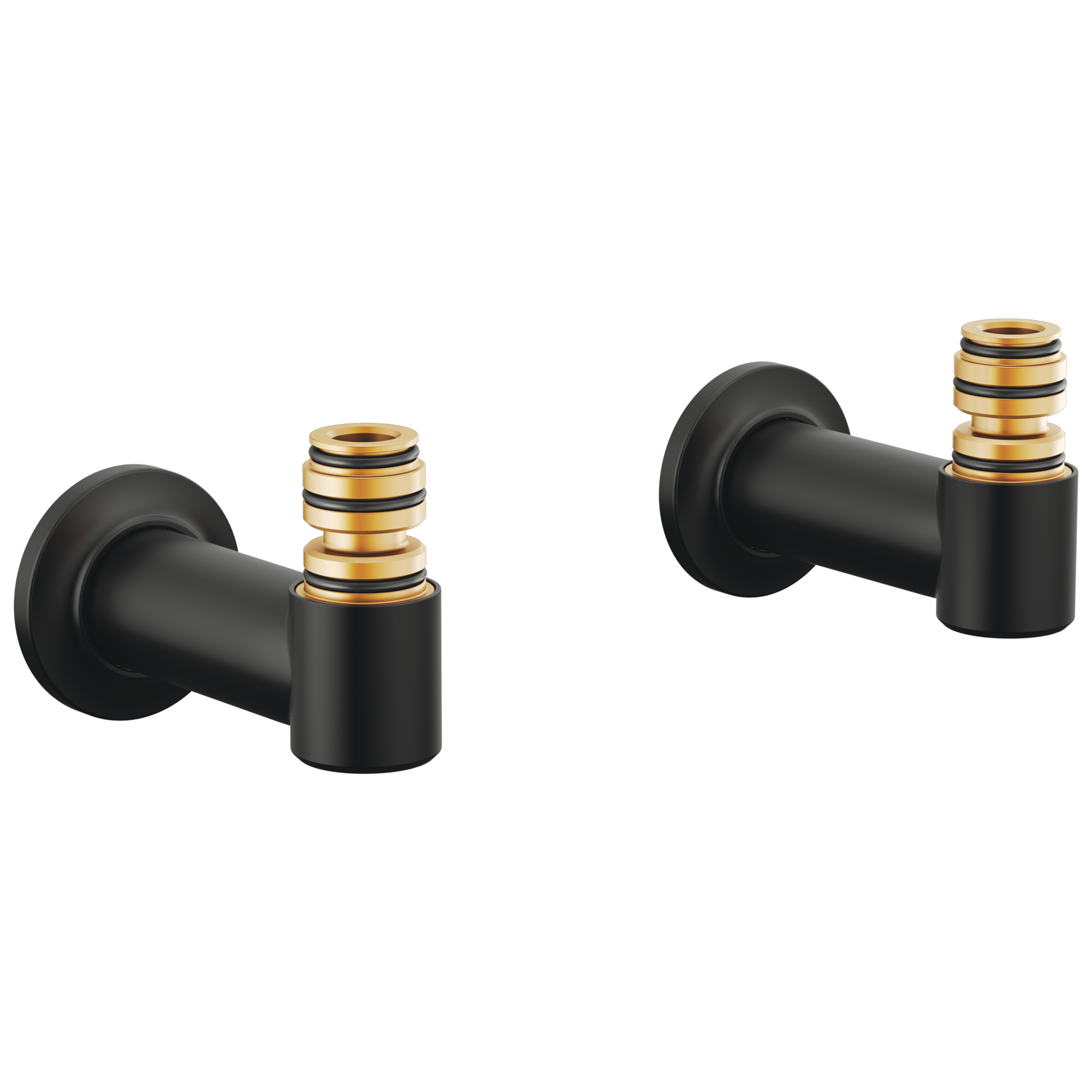 matte black tub filler unions