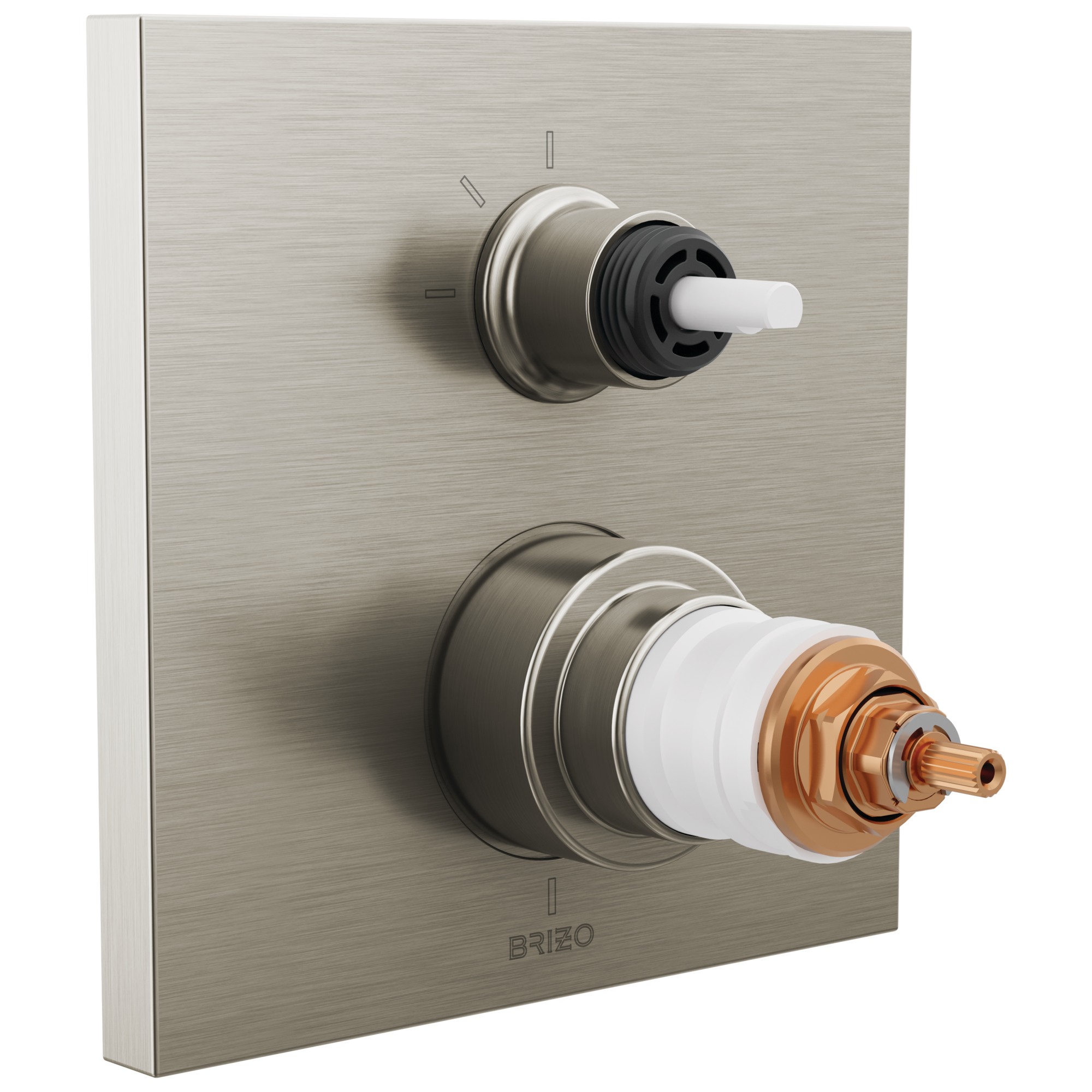 luxe nickel diverter trim