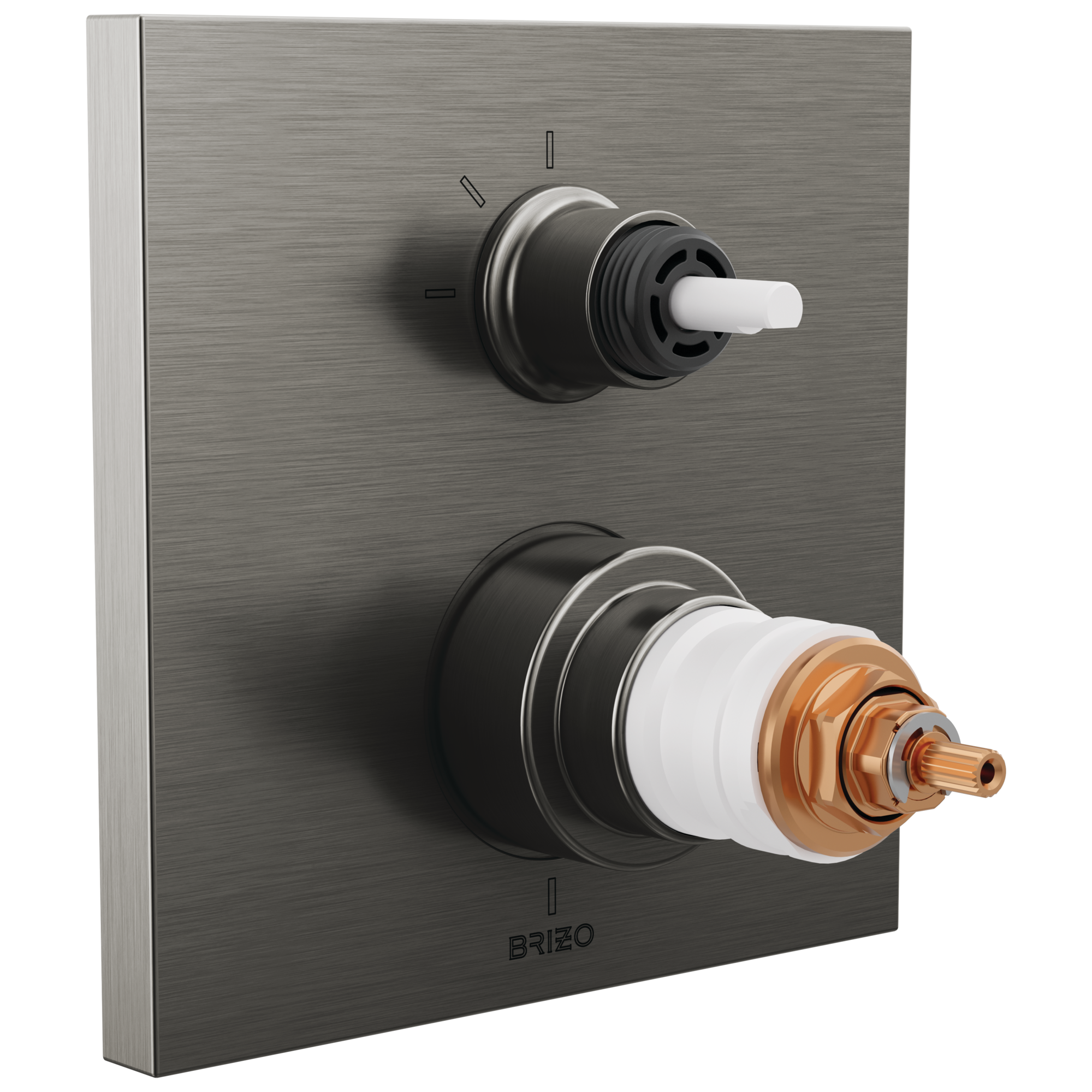 luxe steel diverter trim