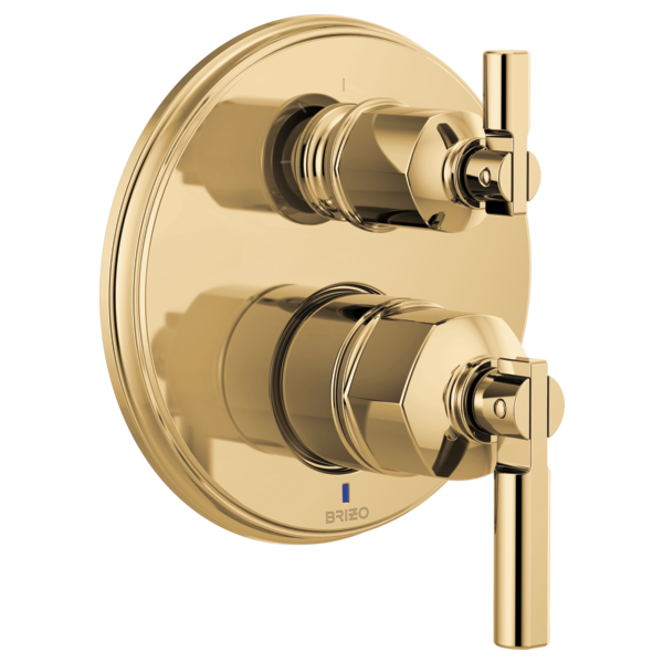 polished gold diverter trim