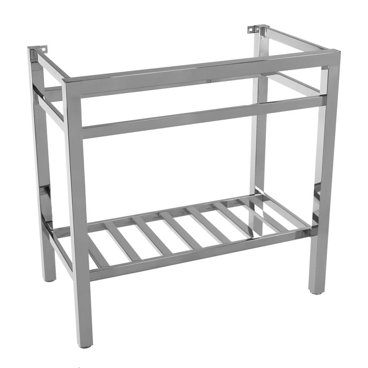 chrome bathroom sink stand