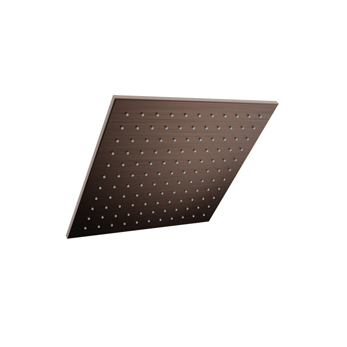 Baril Shower Components Square 12 inch Anti-Limestone Shower Head