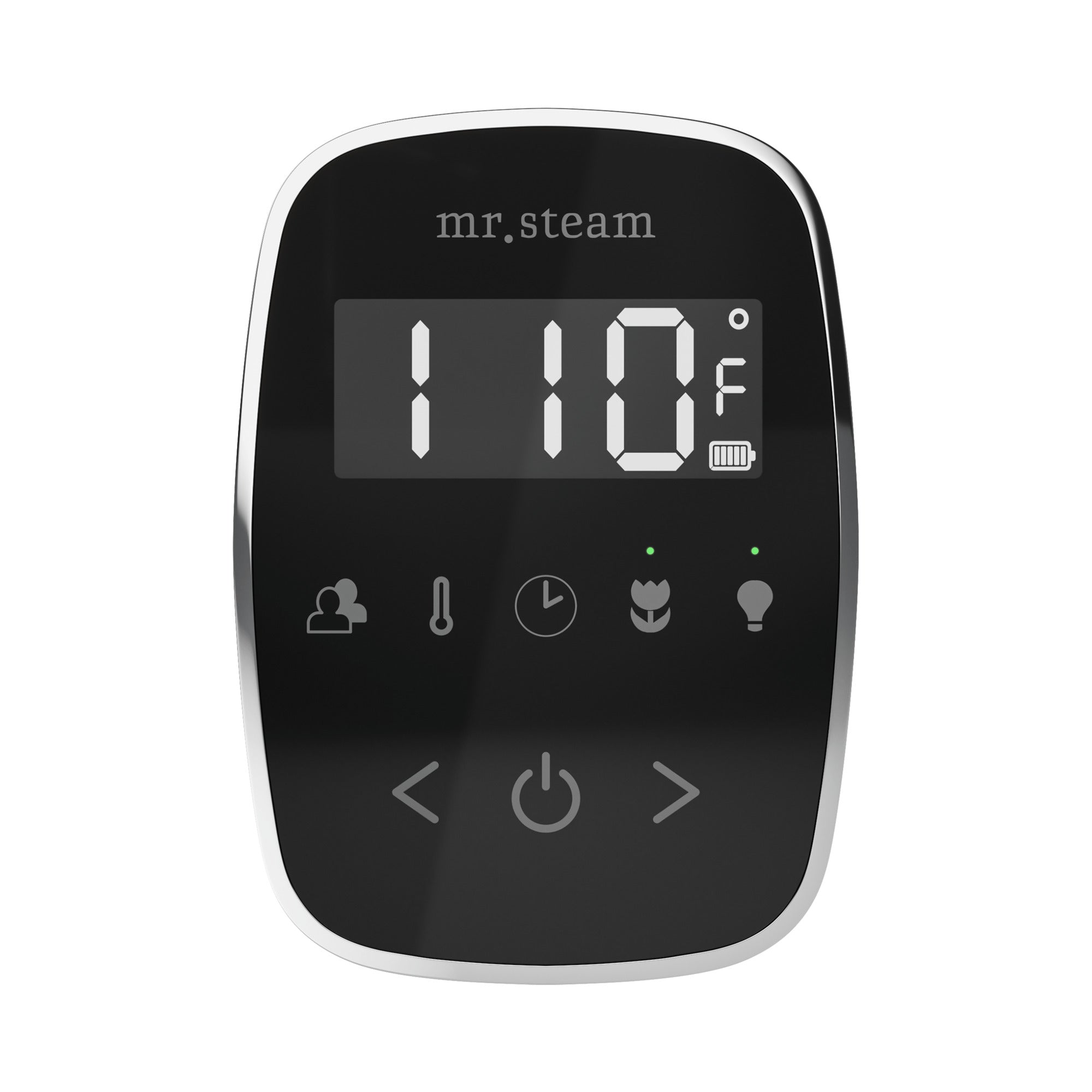 black - polished chrome control