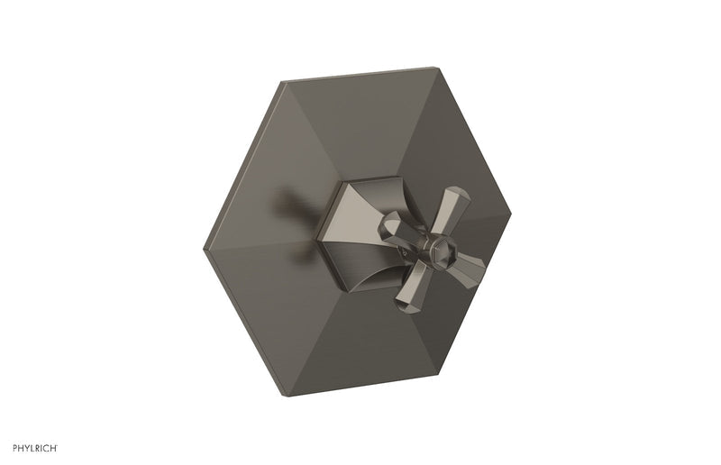 Phylrich LE VERRE & LA CROSSE Thermostatic Shower Trim - Cross Handle
