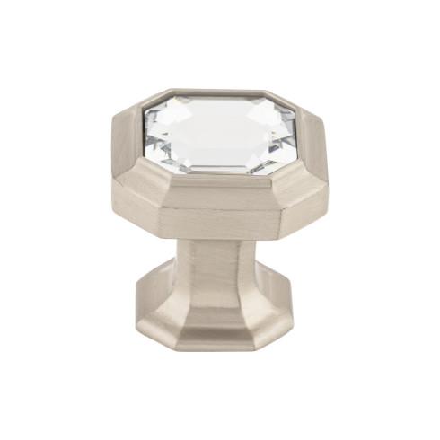 brushed satin nickel knob