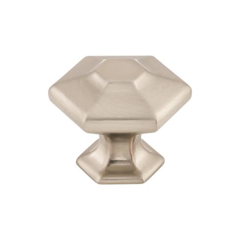 brushed satin nickel knob