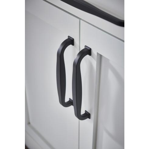 flat black appliance pull