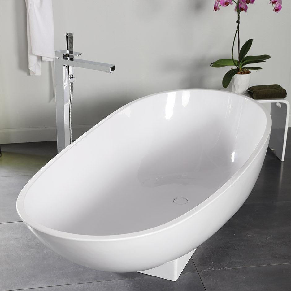 gloss white tub