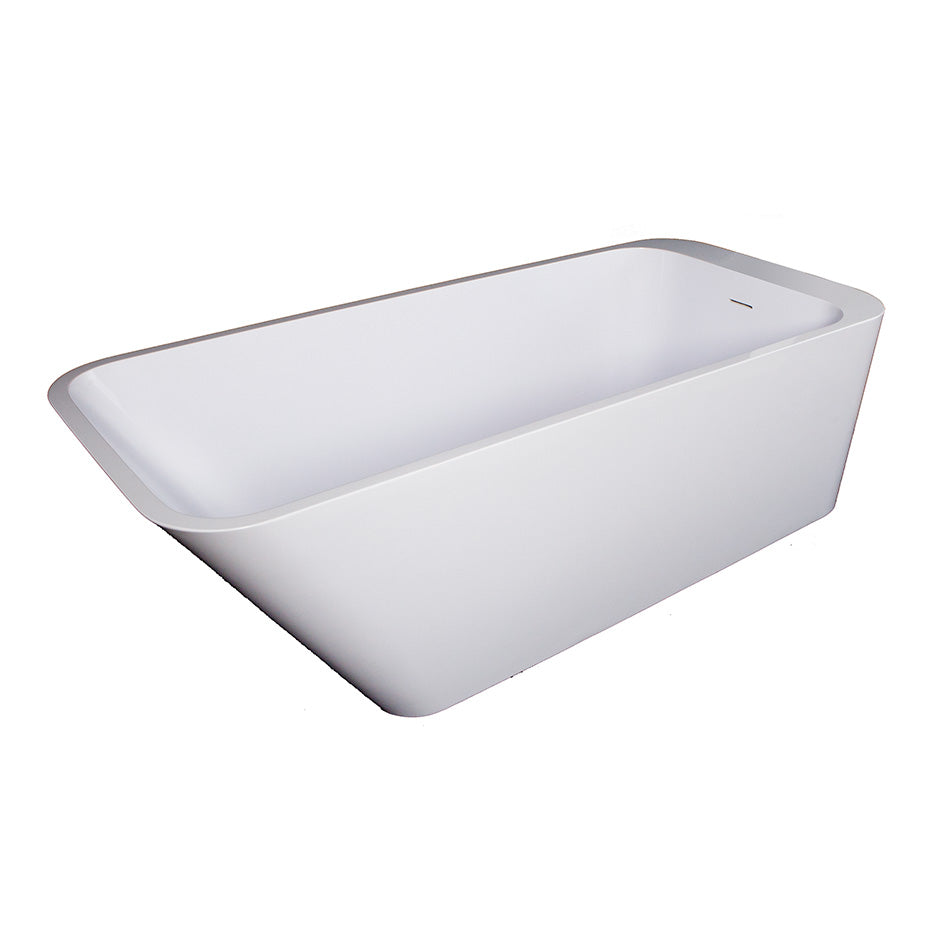 matte white tub