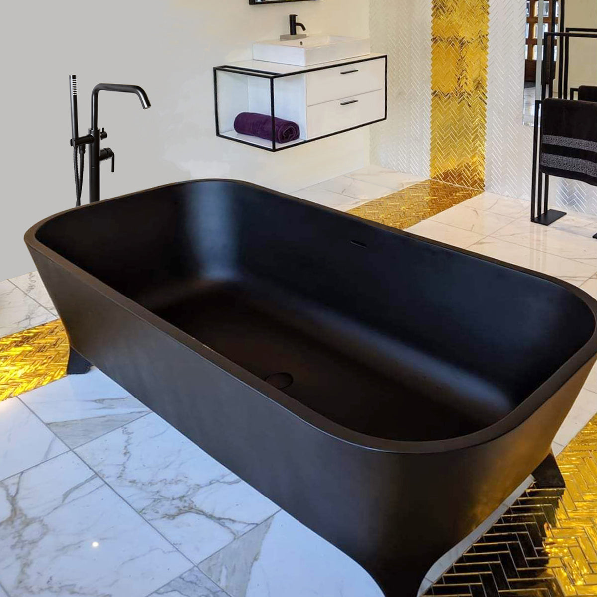 gloss white tub