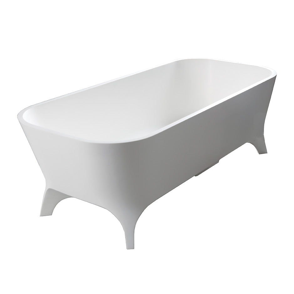 matte white tub