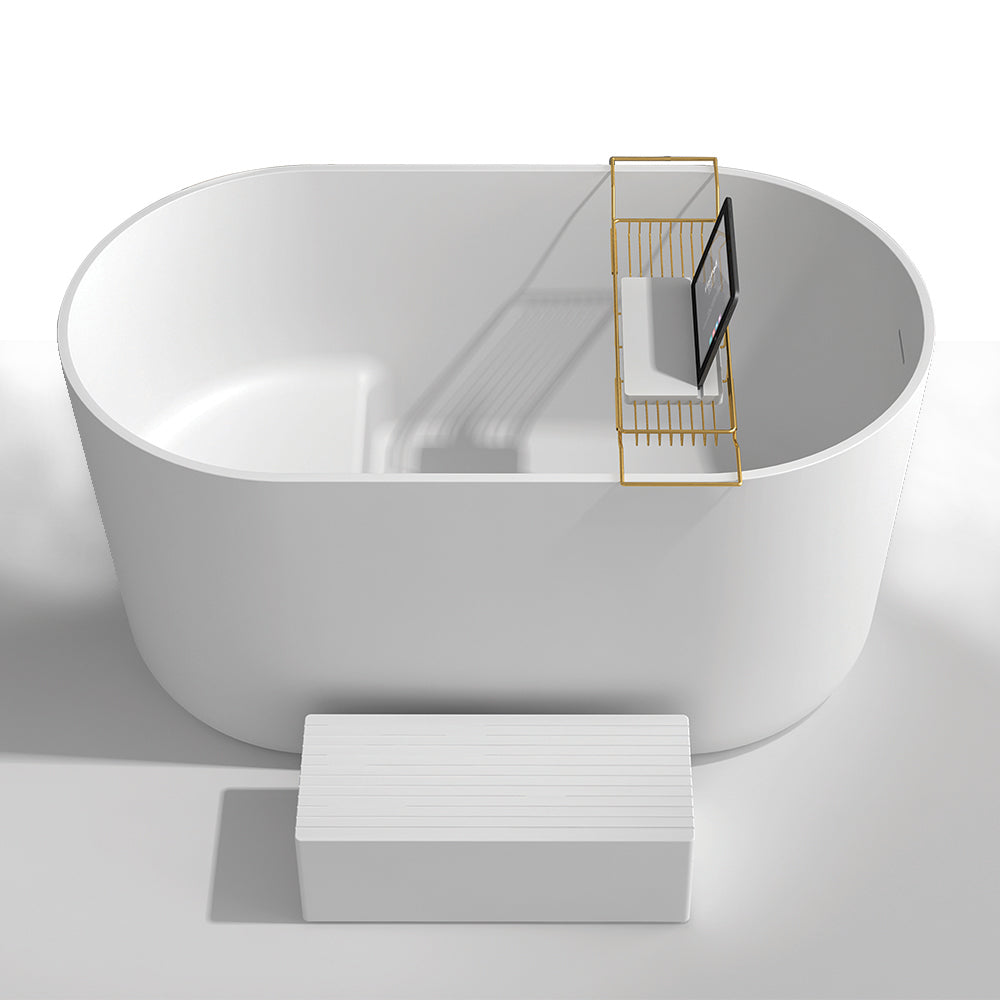 matte white tub