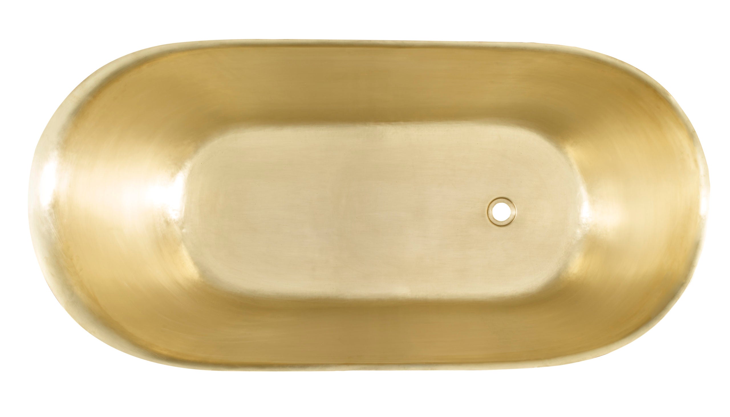 satin brass and burnished nickel smooth tub