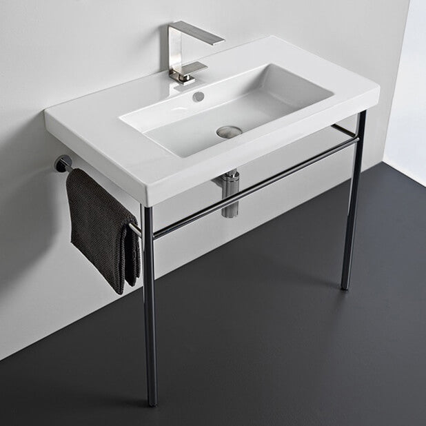 white bathroom sink
