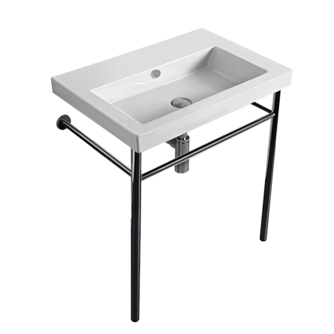 white bathroom sink