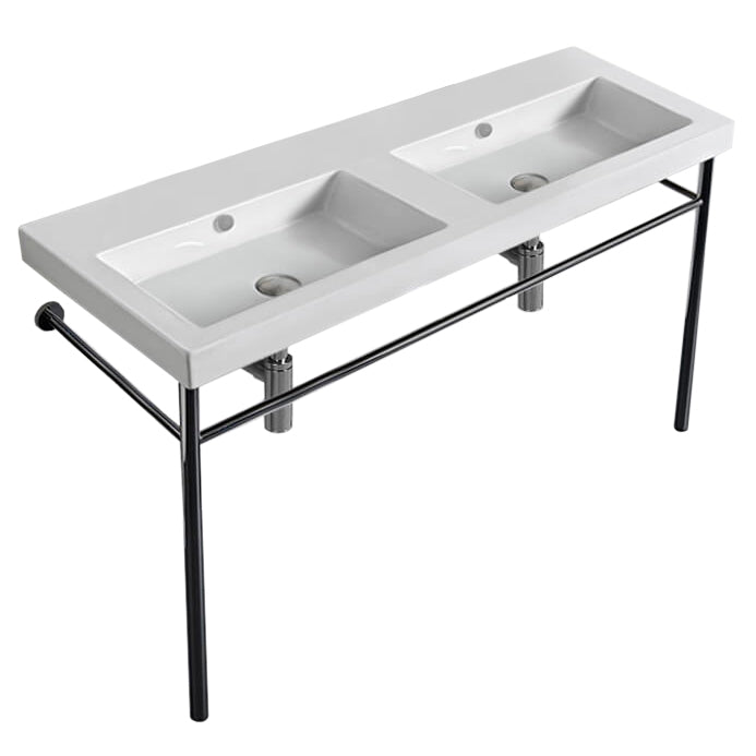 white bathroom sink