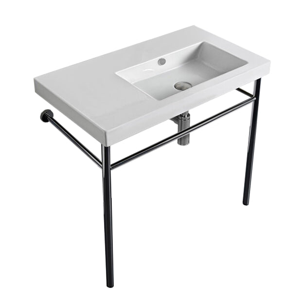 white bathroom sink