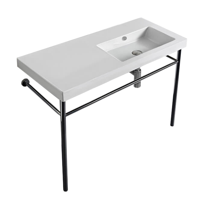 white bathroom sink