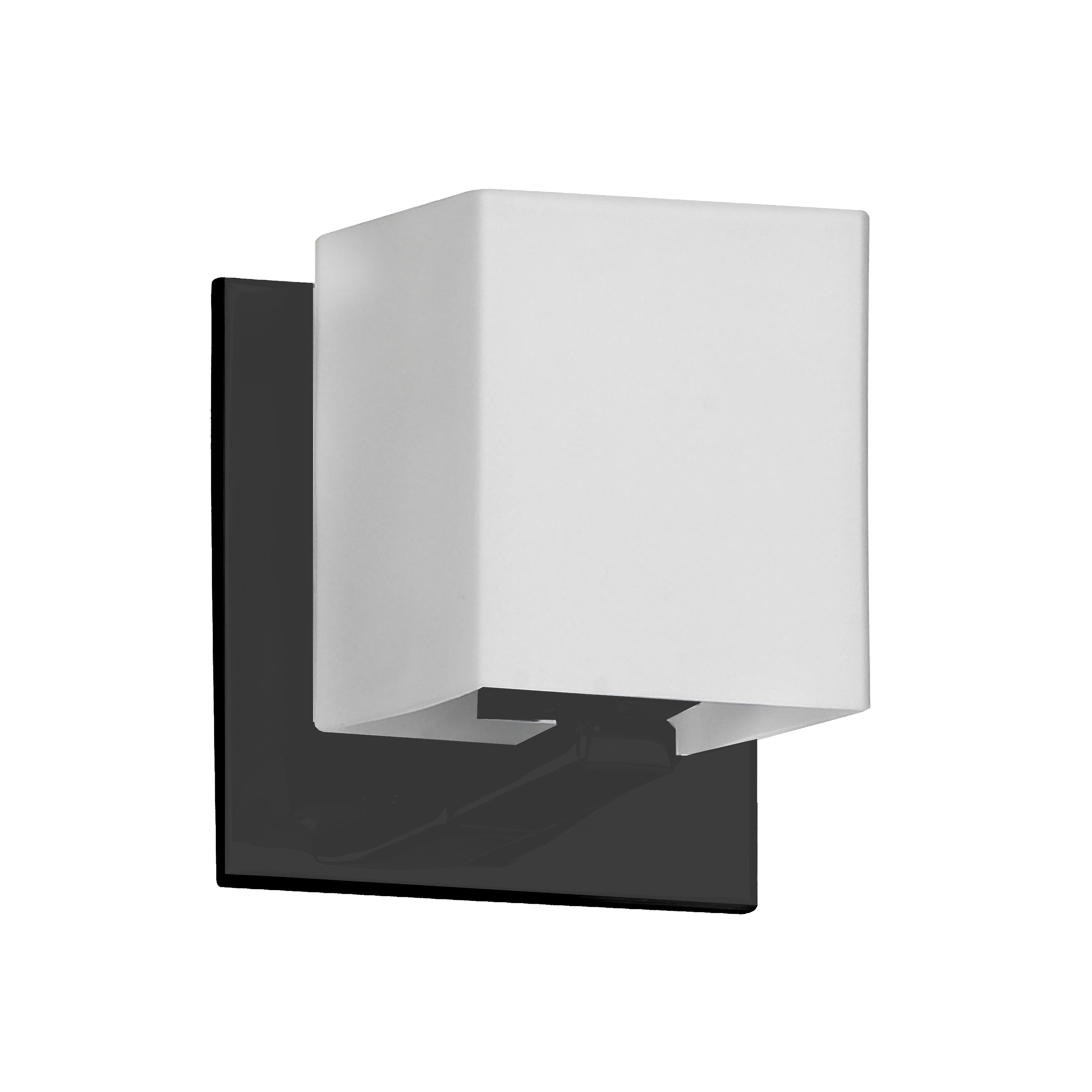 Dainolite 1 Light Halogen Wall Sconce with White Glass