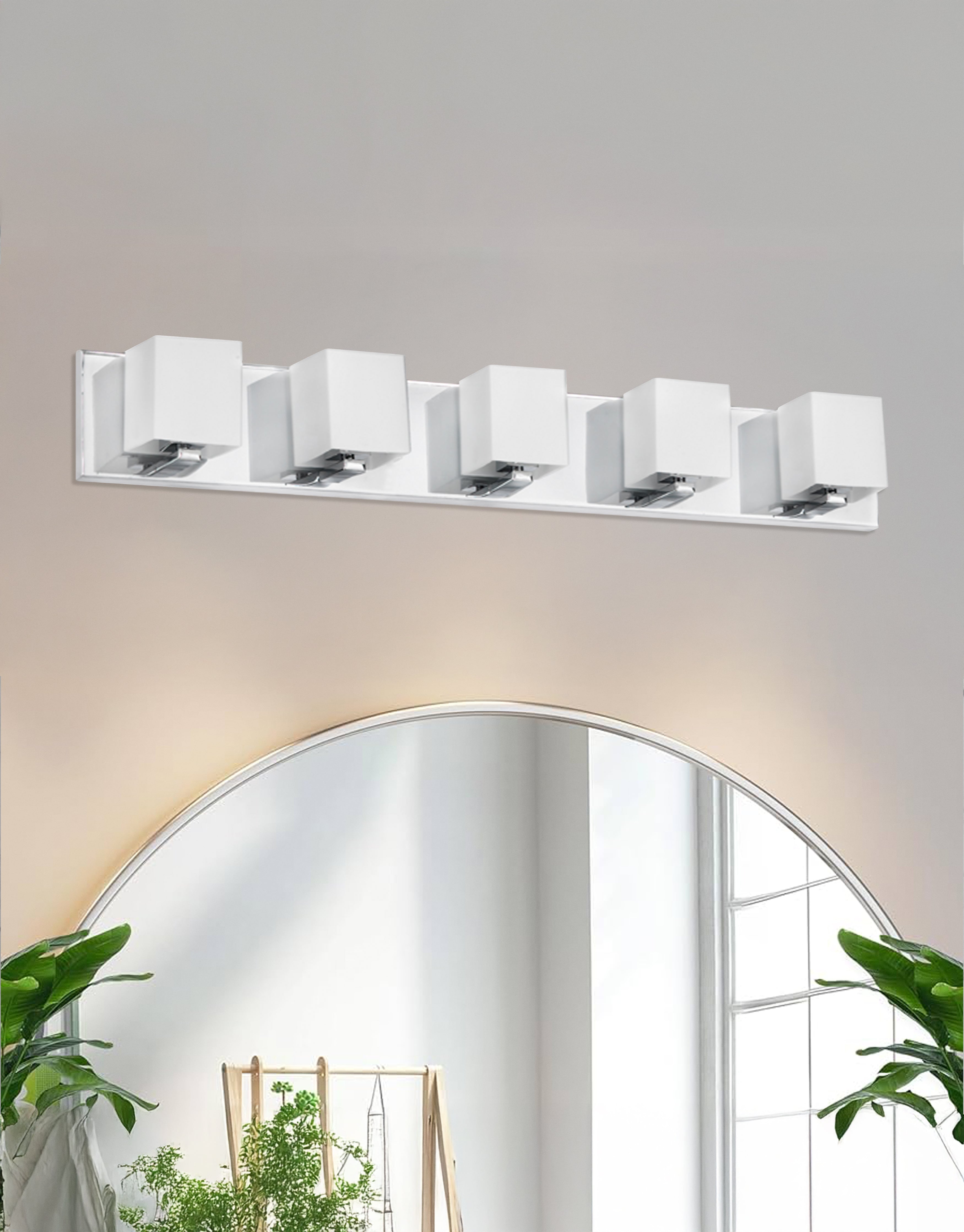 polished chrome wall mount