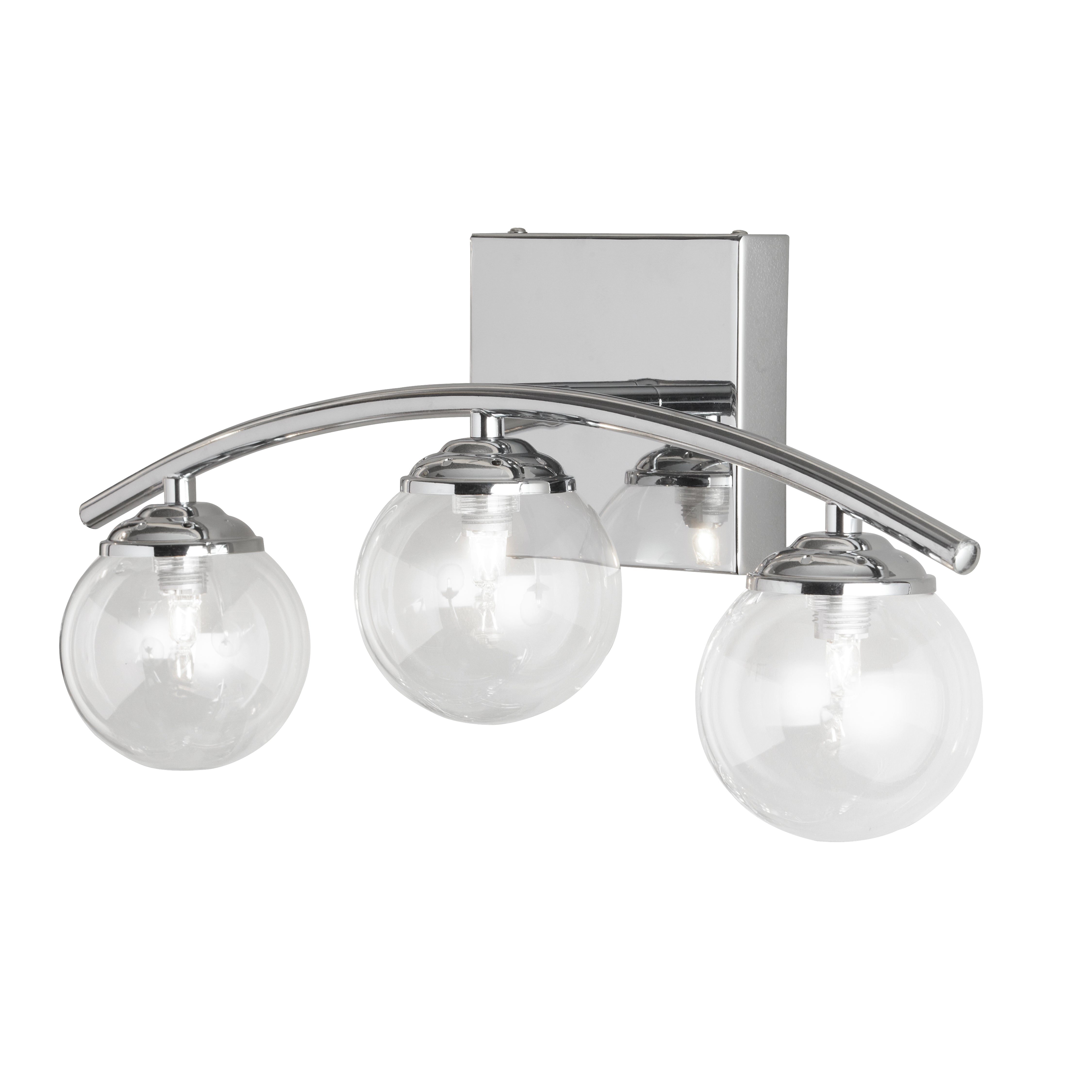 polished chrome wall mount
