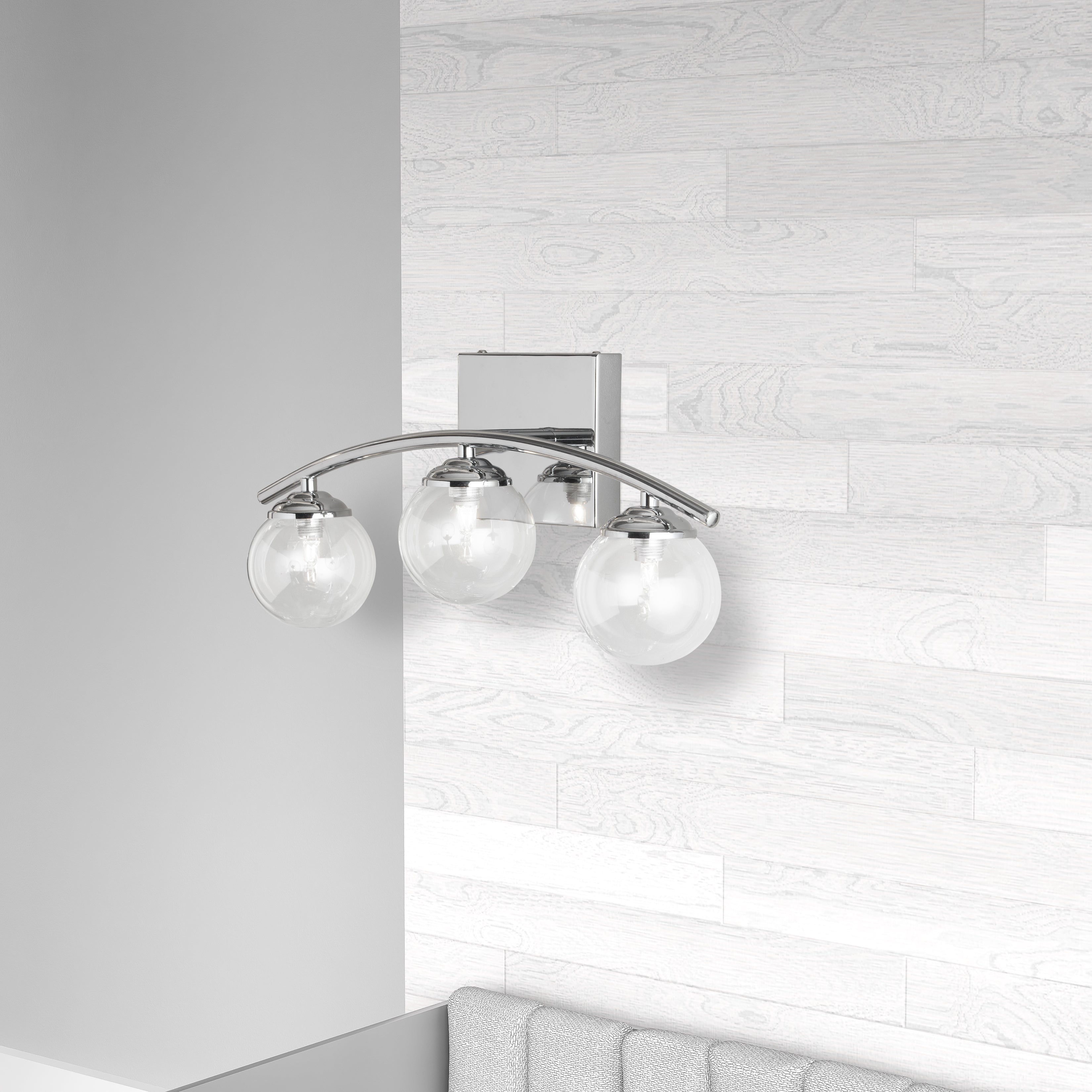 polished chrome wall mount
