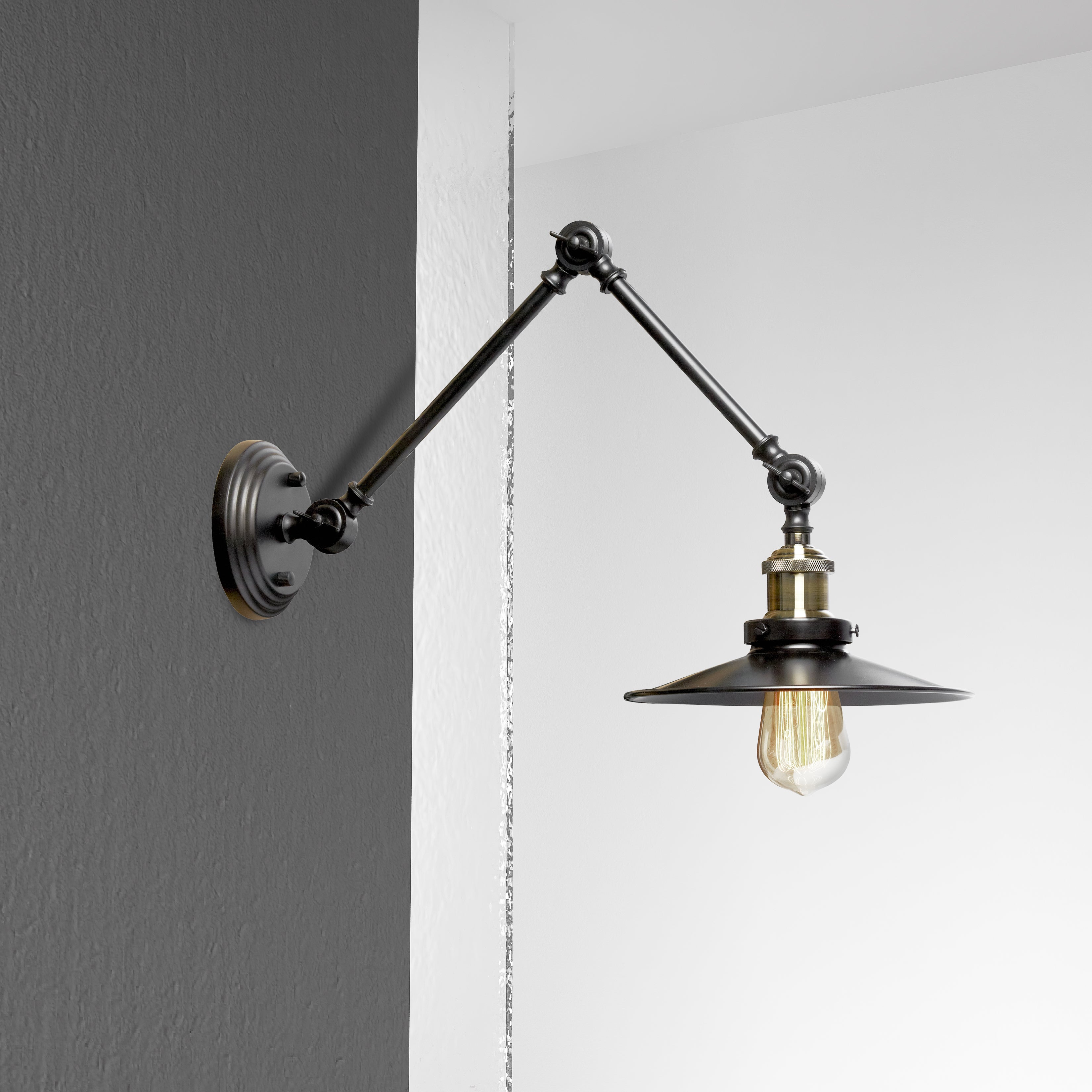black wall mount