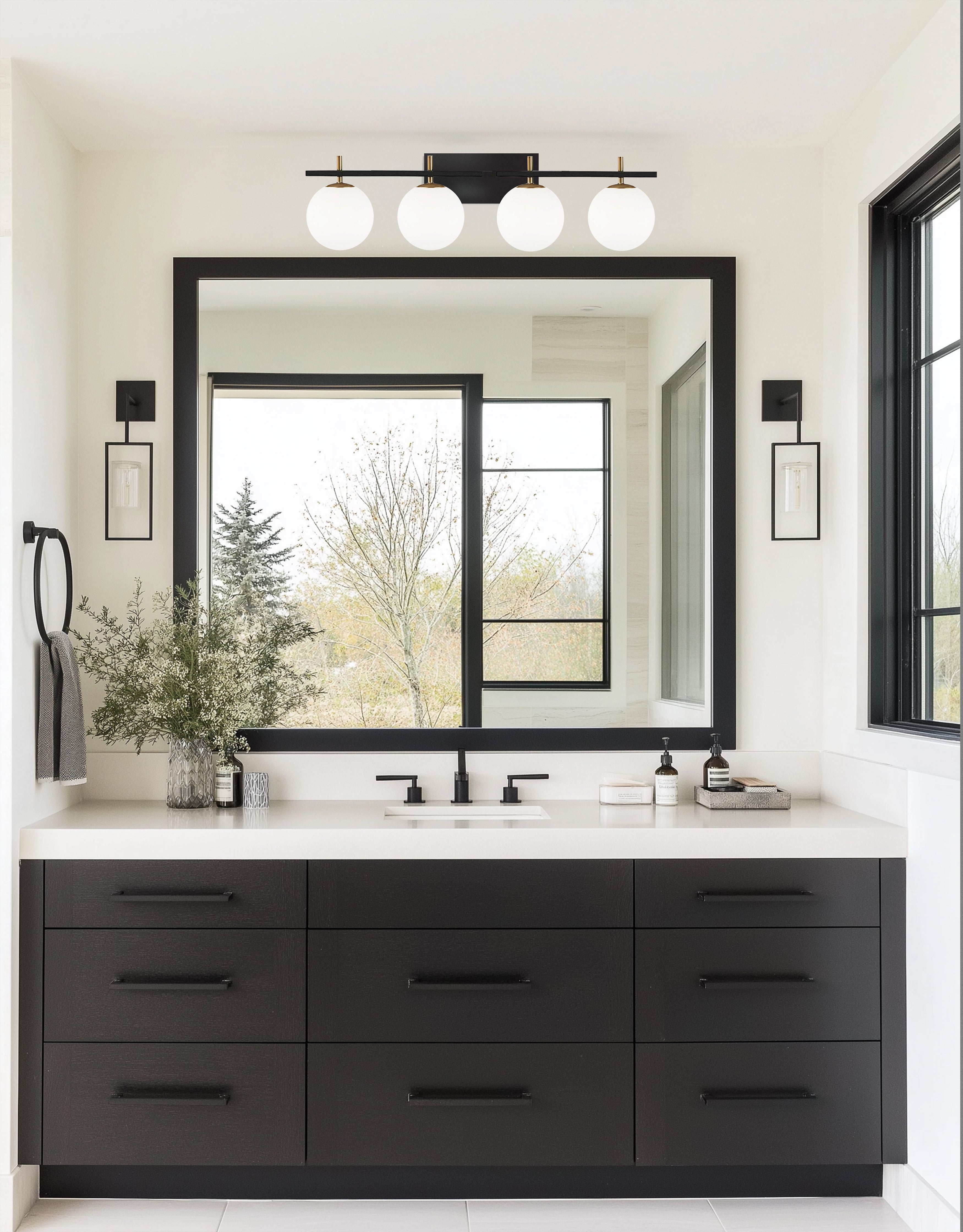 matte black wall mount