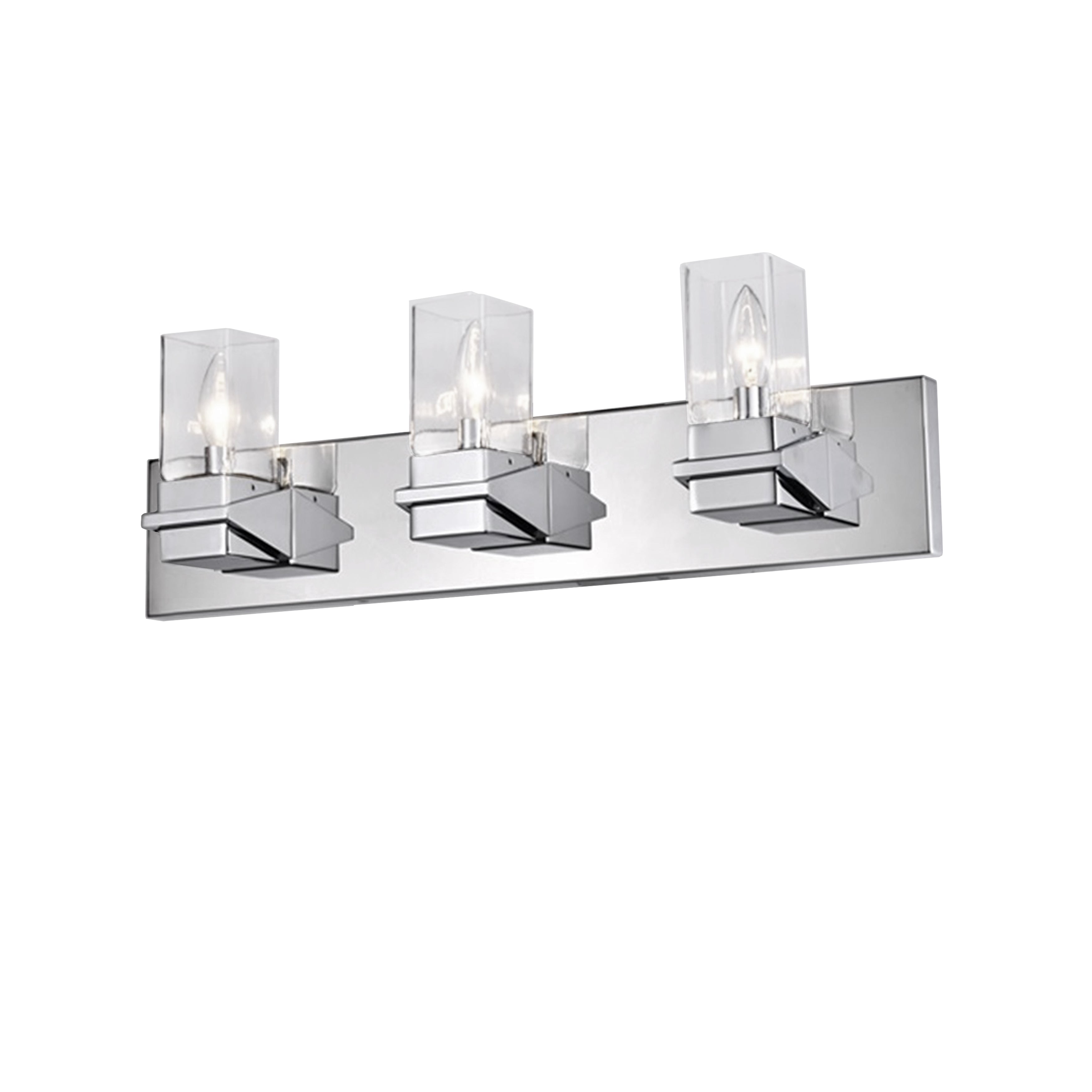 polished chrome wall mount