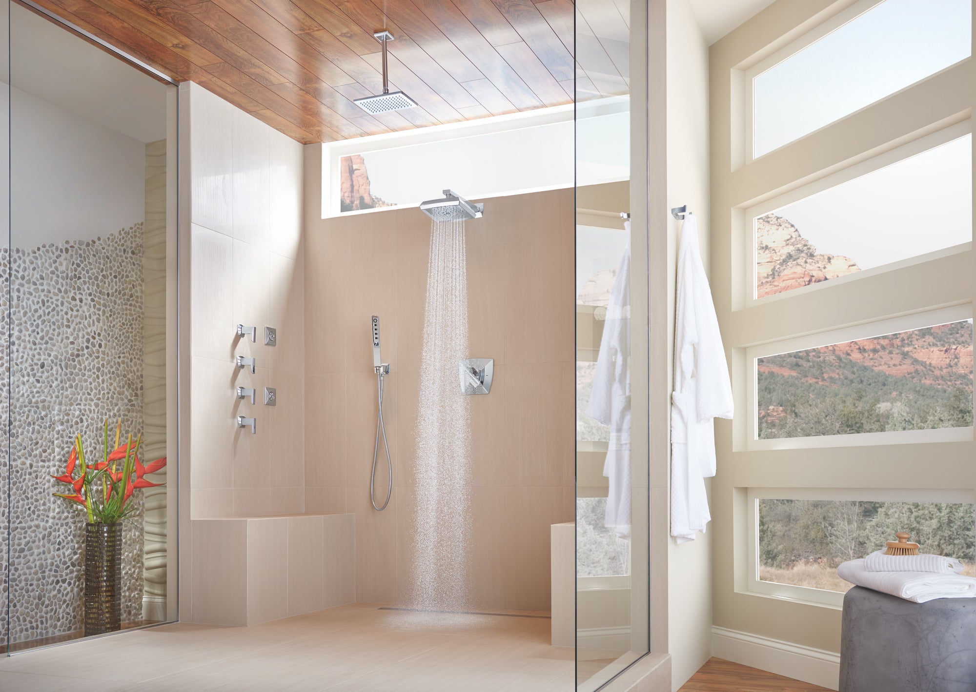 chrome thermostatic valve