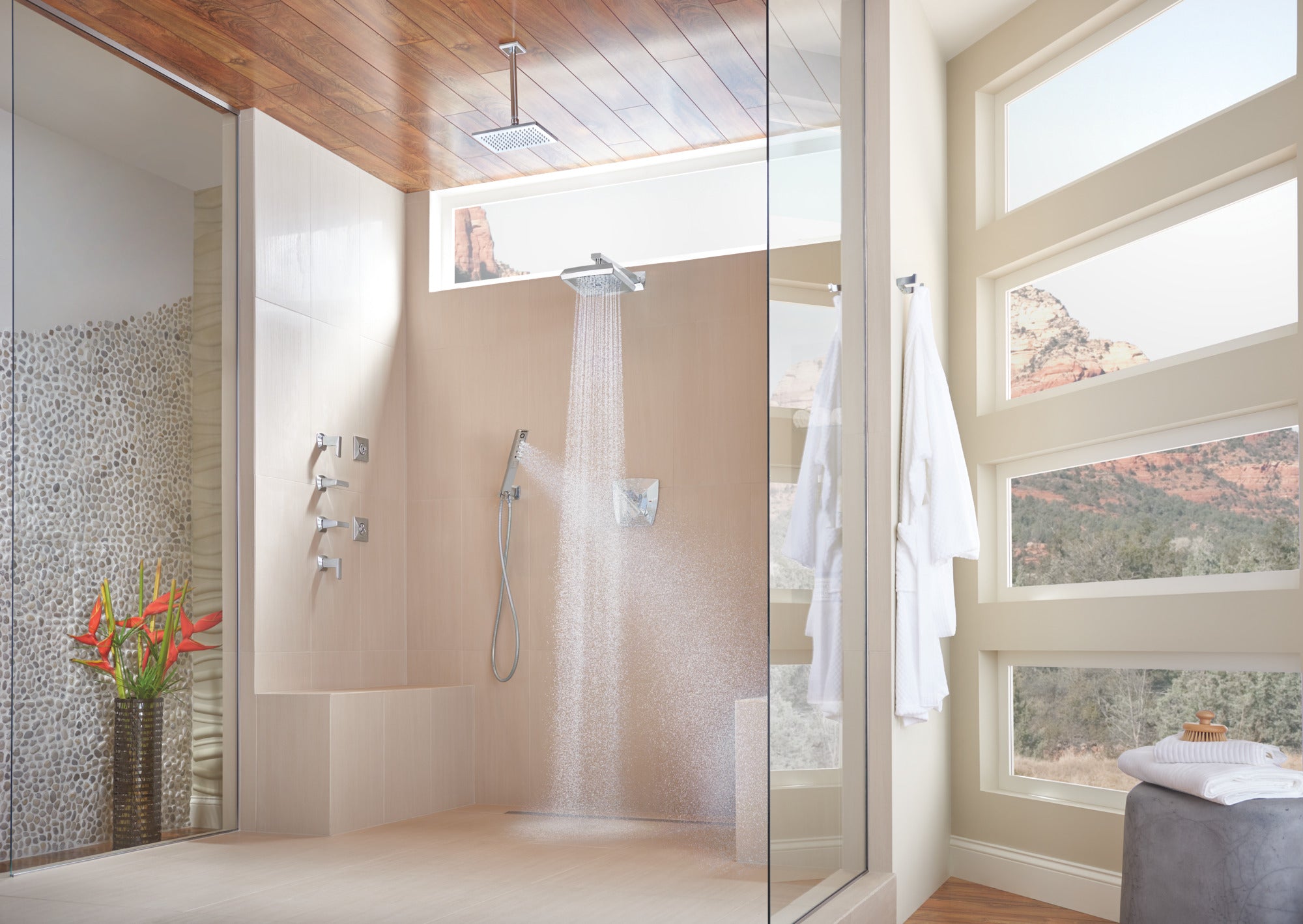 chrome showerhead