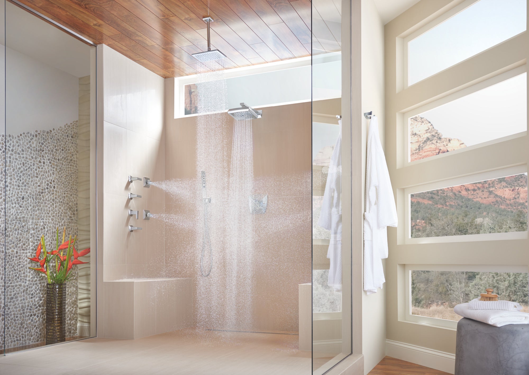 chrome showerhead