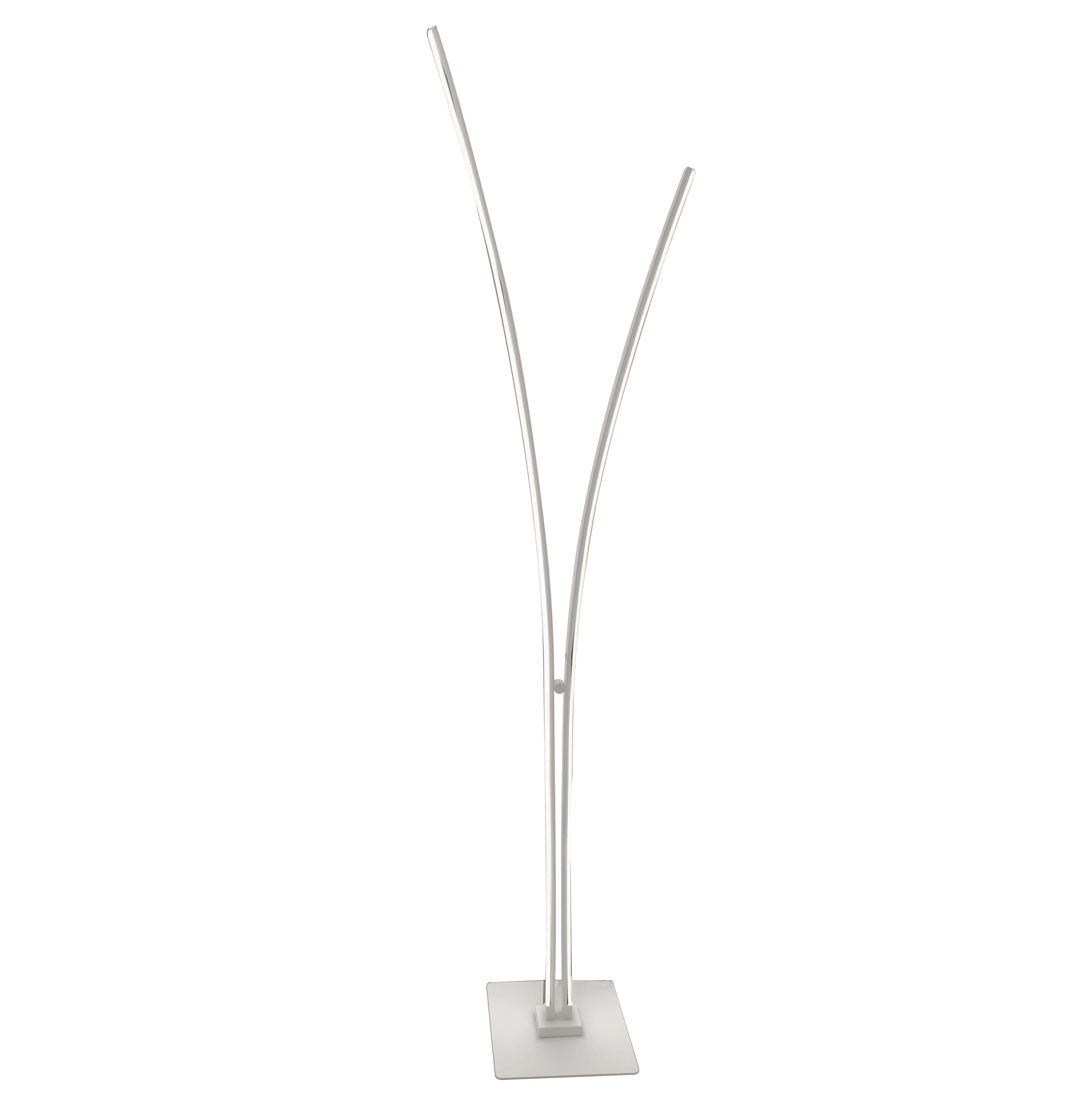 Dainolite 30W Floor Lamp with White Acrylic Diffuser
