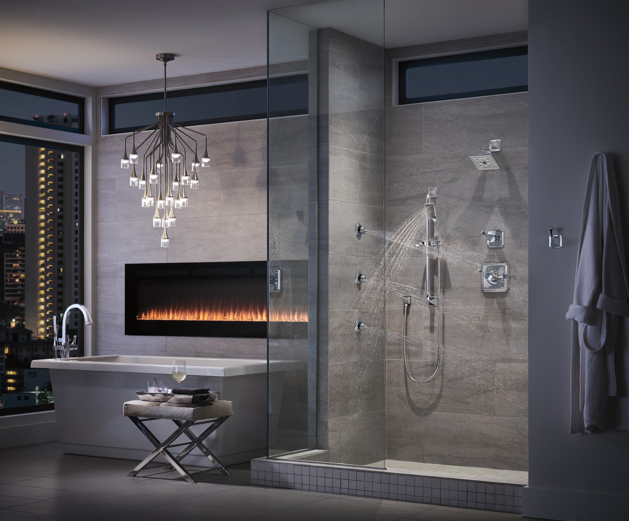 chrome robe hook