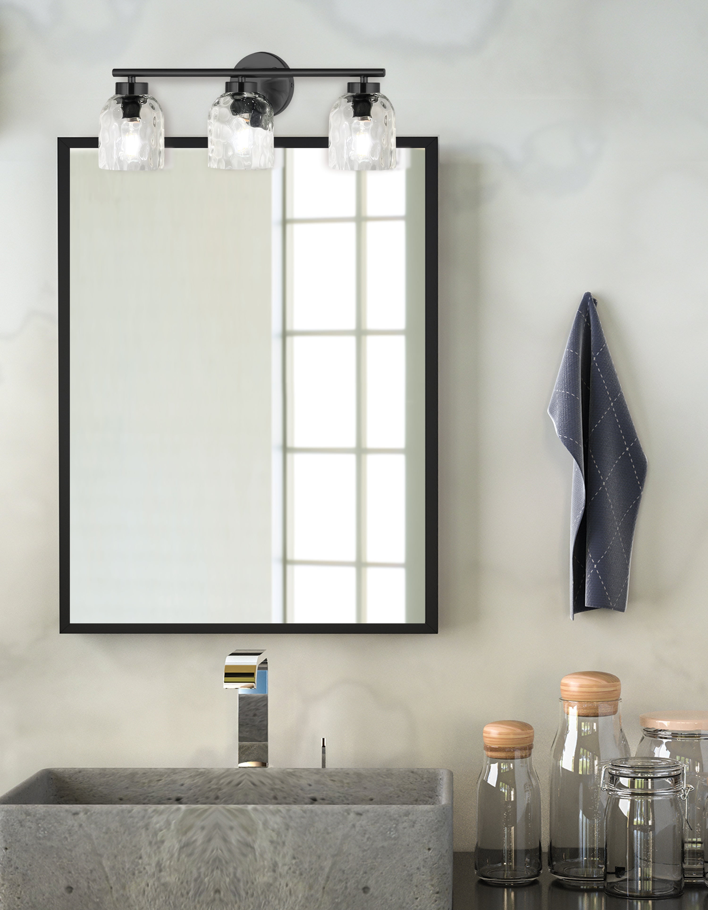 matte black wall mount