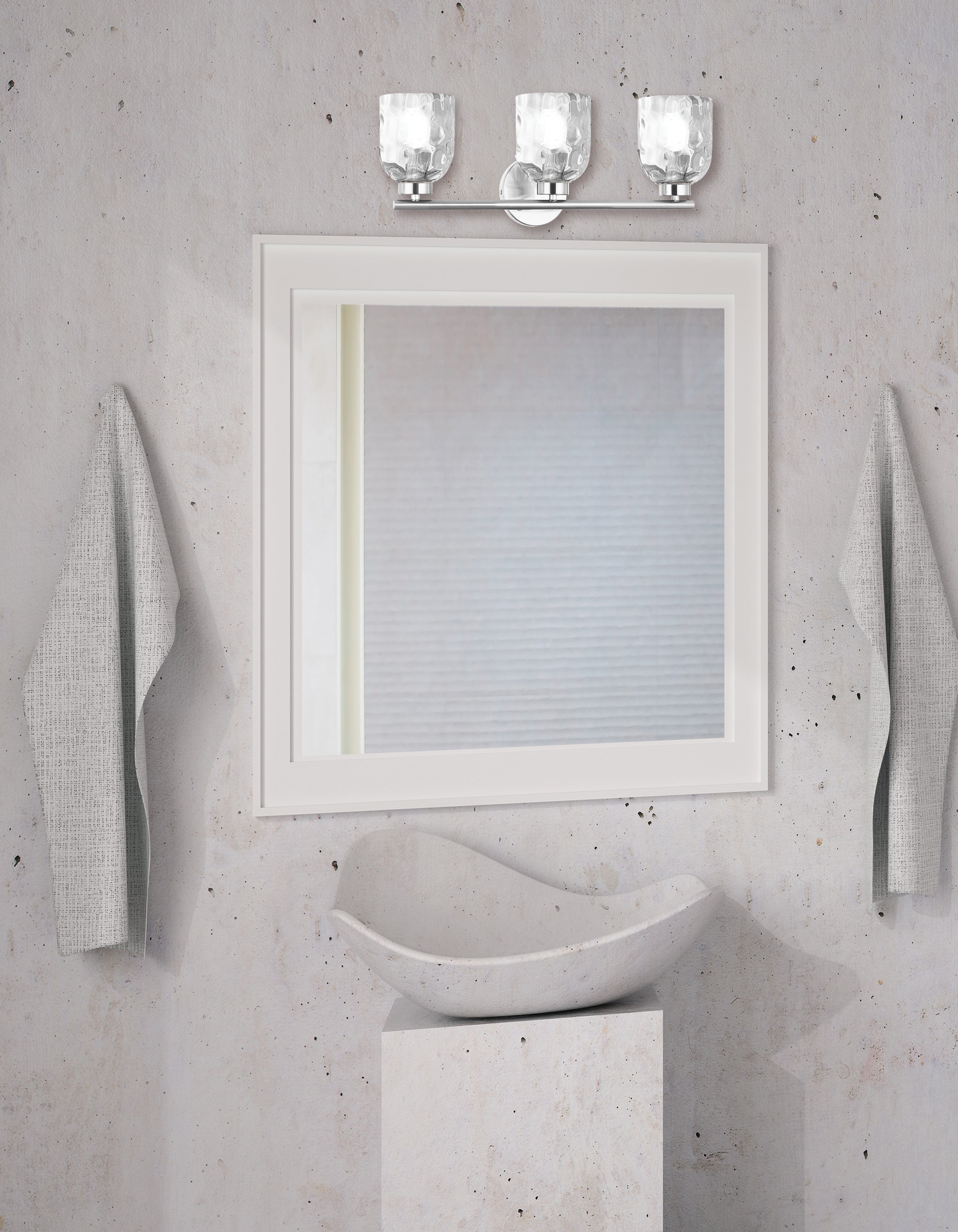 polished chrome wall mount