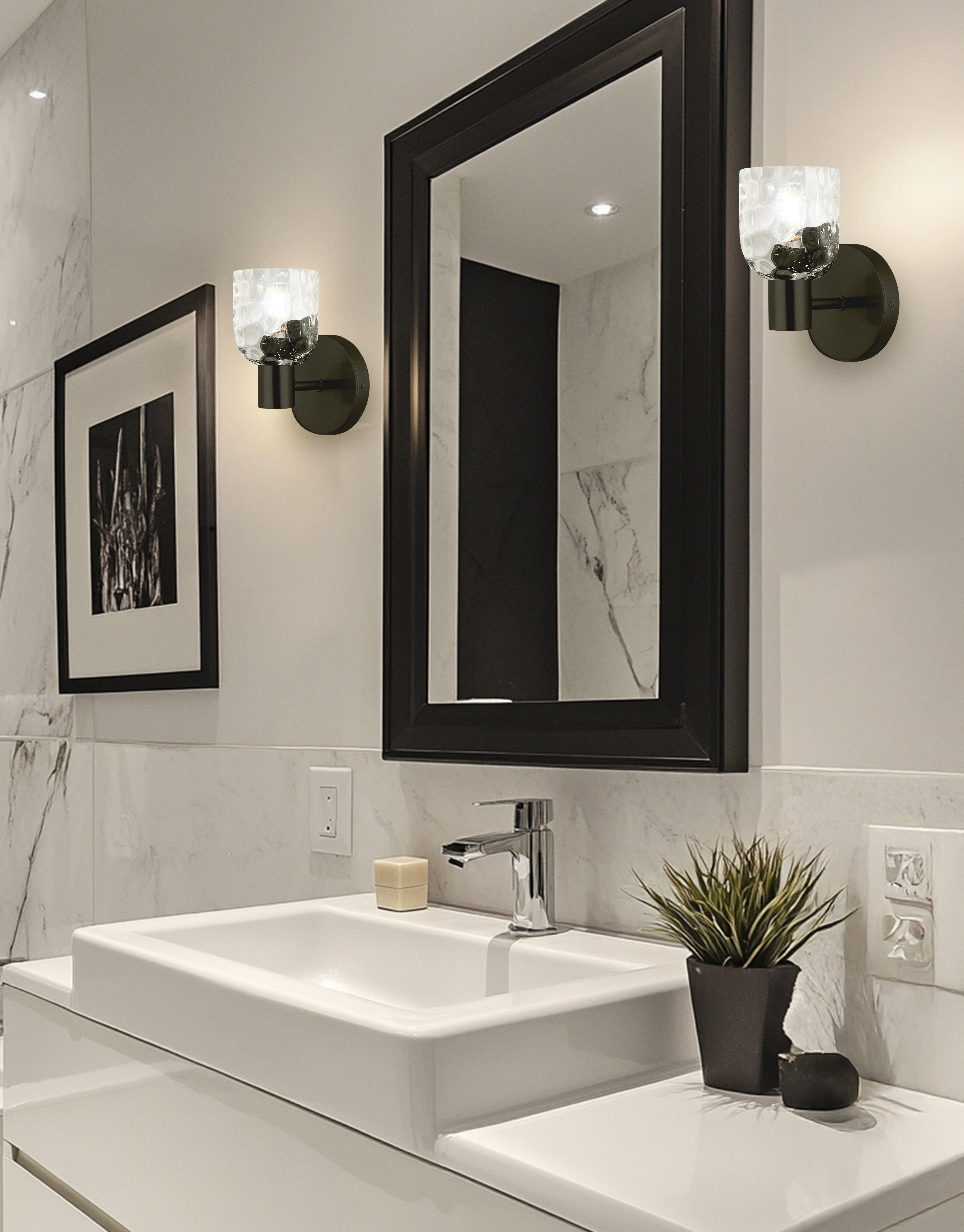 matte black wall mount