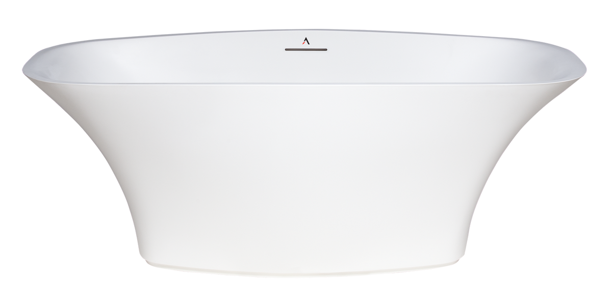 matte white freestanding bathtub