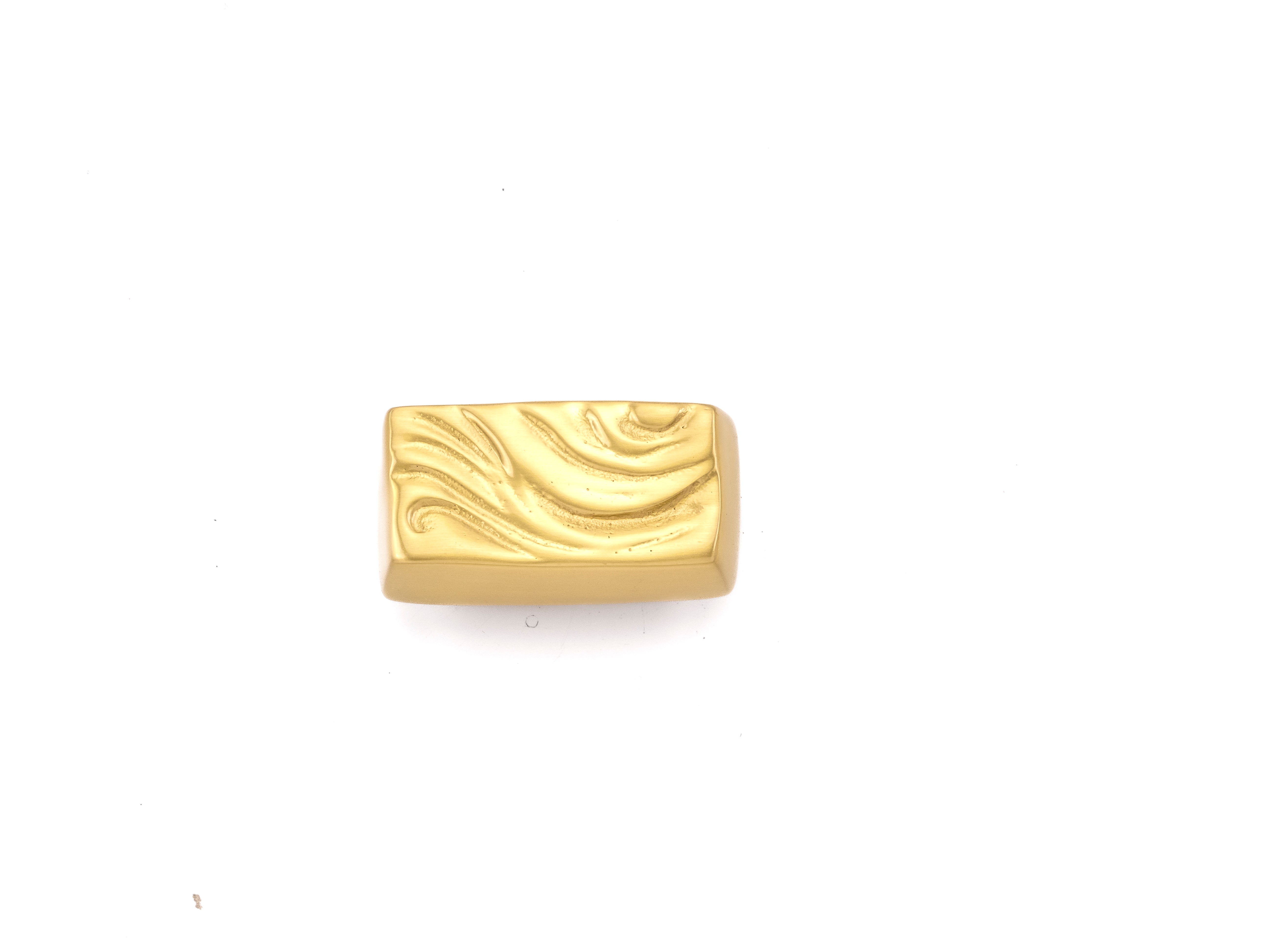 satin brass knob