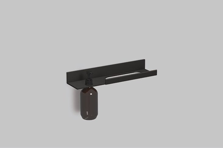 matt black shelf