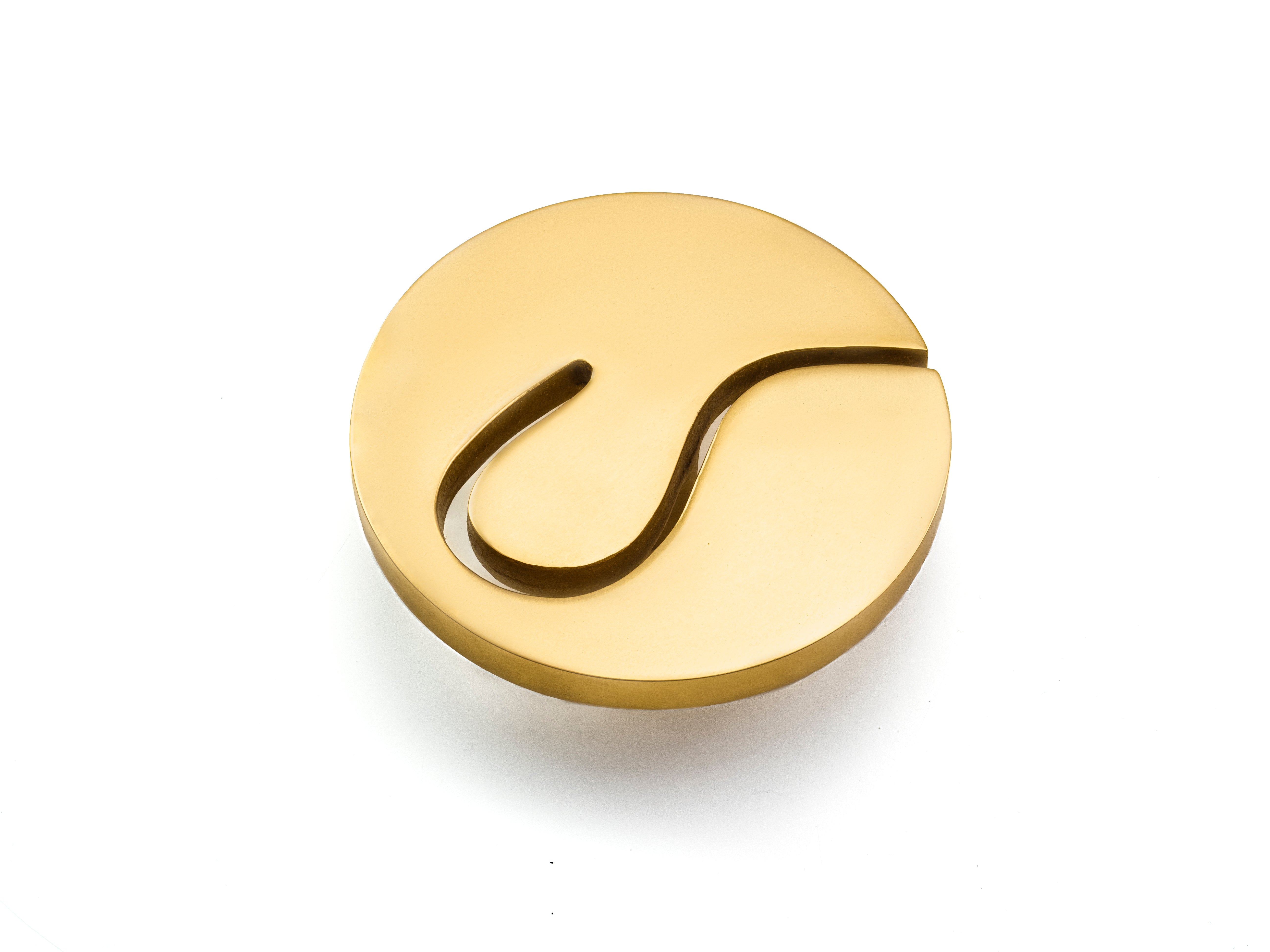 satin brass knob