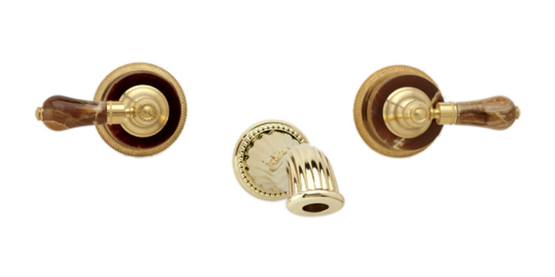 polished chrome lavatory set