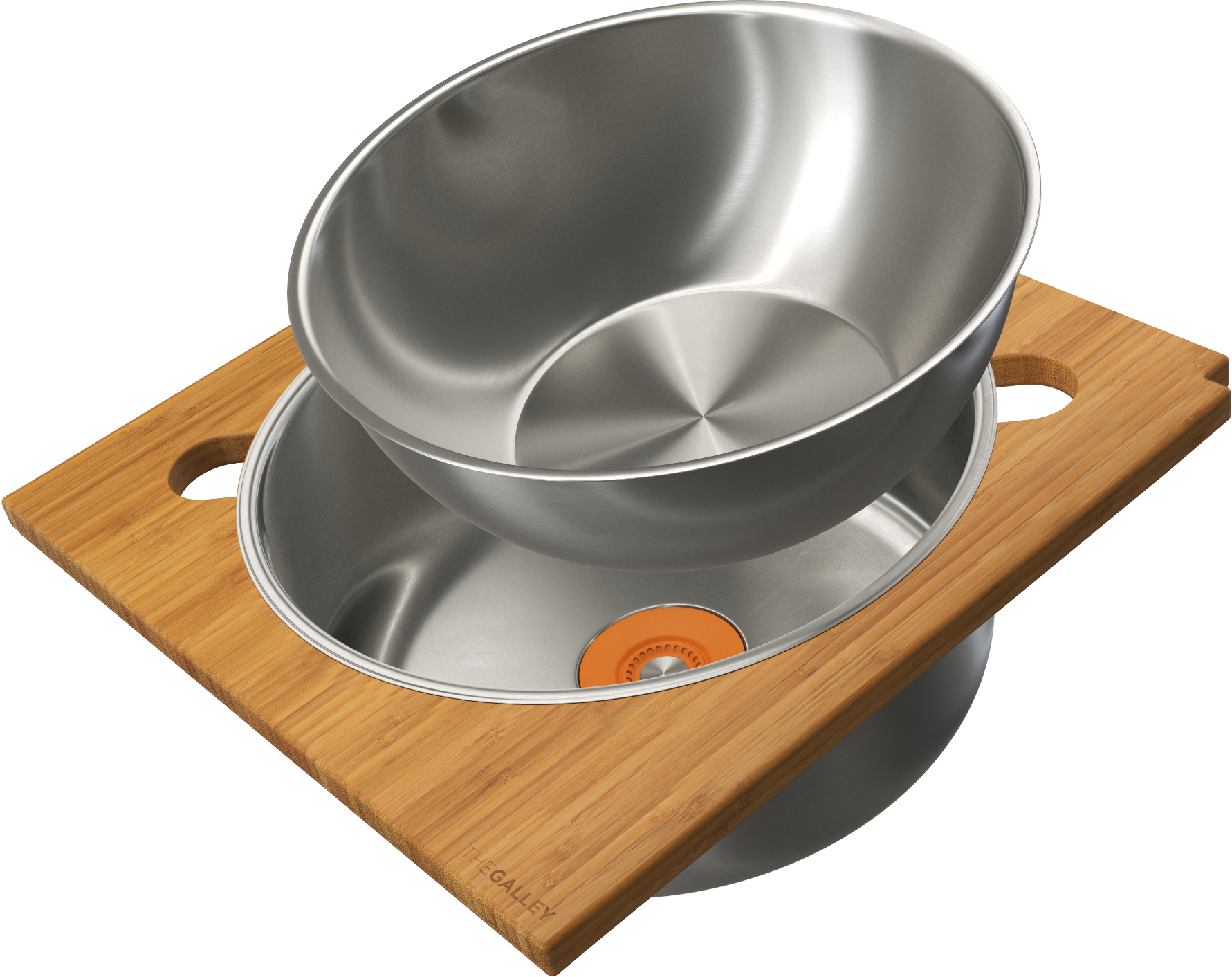 natural golden bamboo wash & serve set