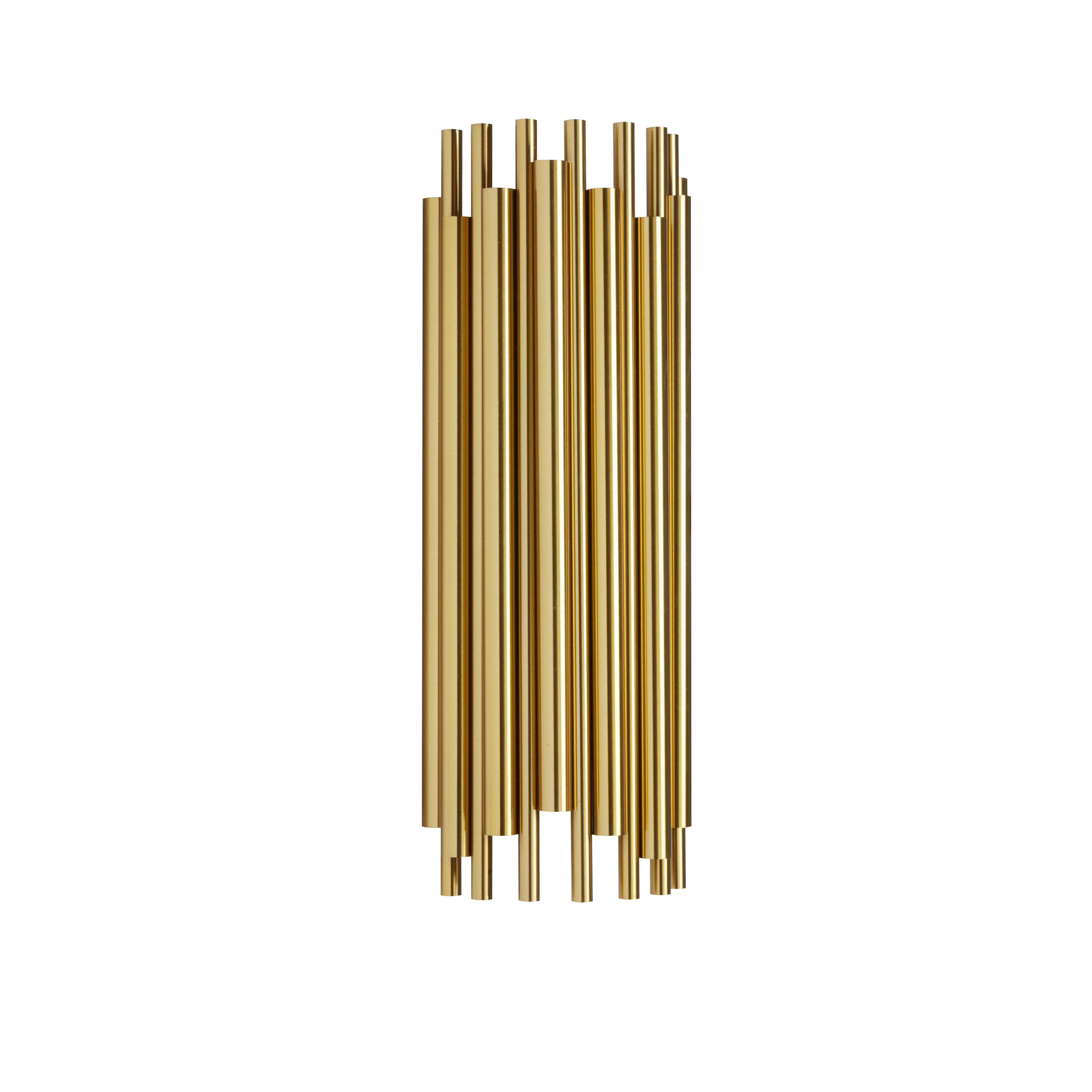 aged brass wall mount