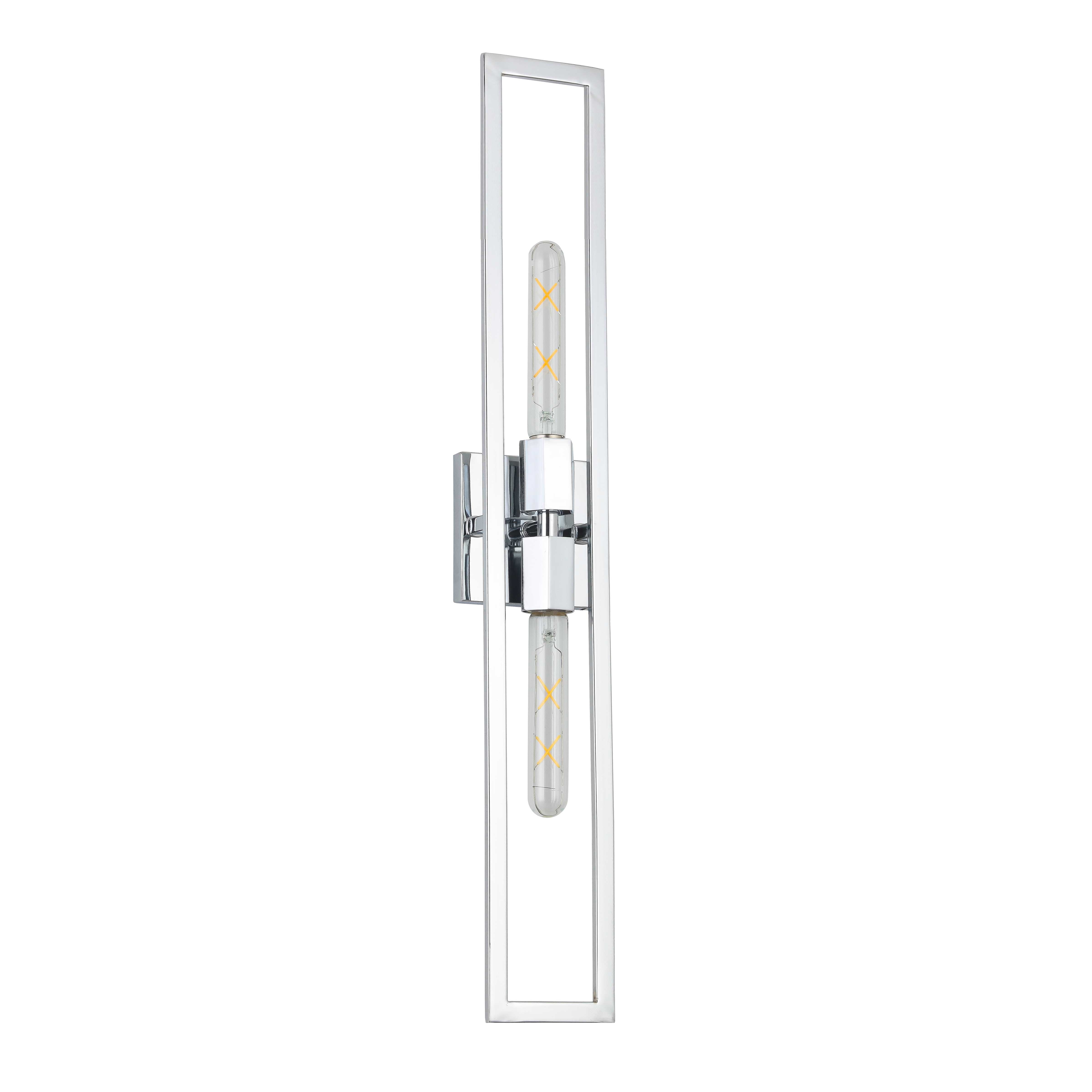 polished chrome wall mount
