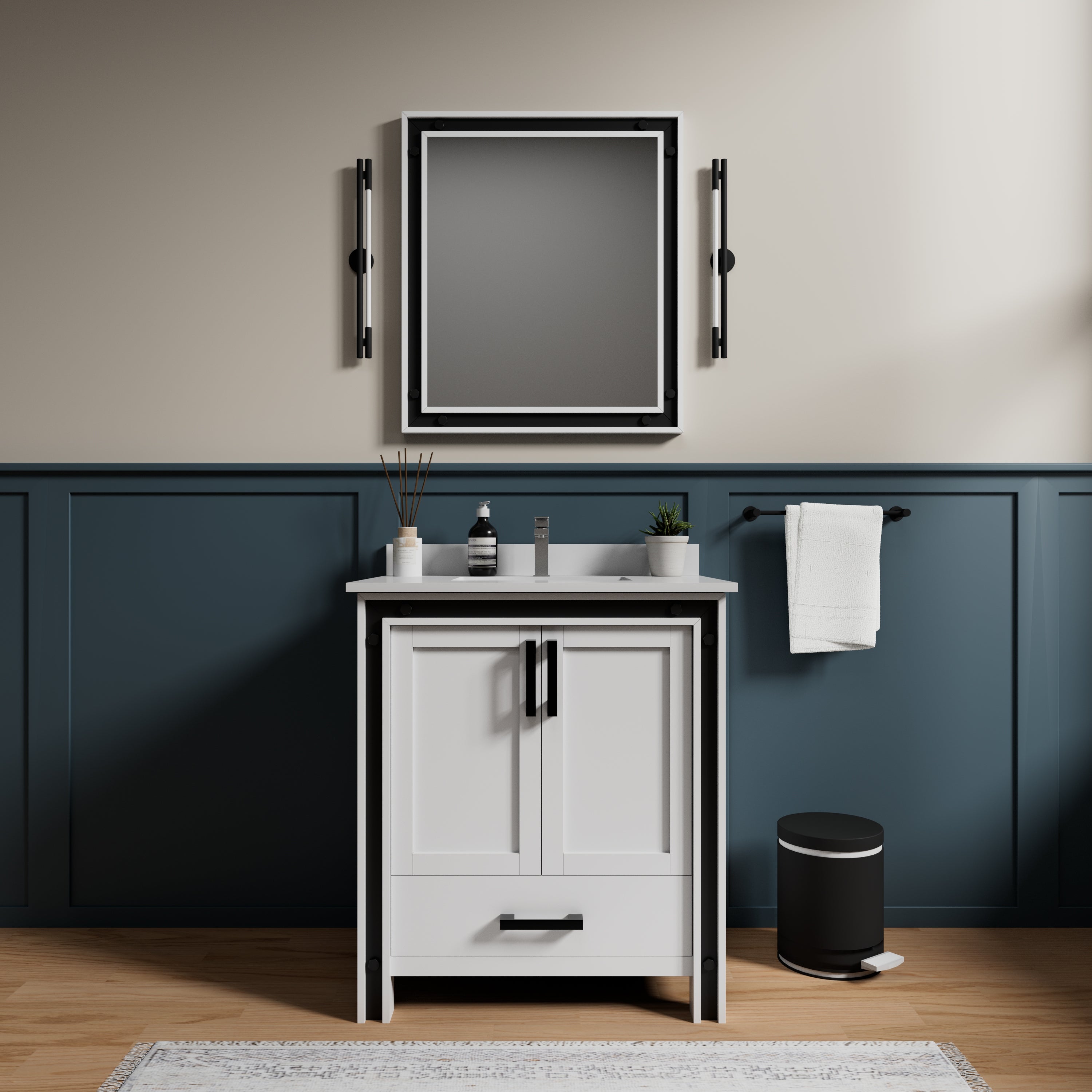 white vanity