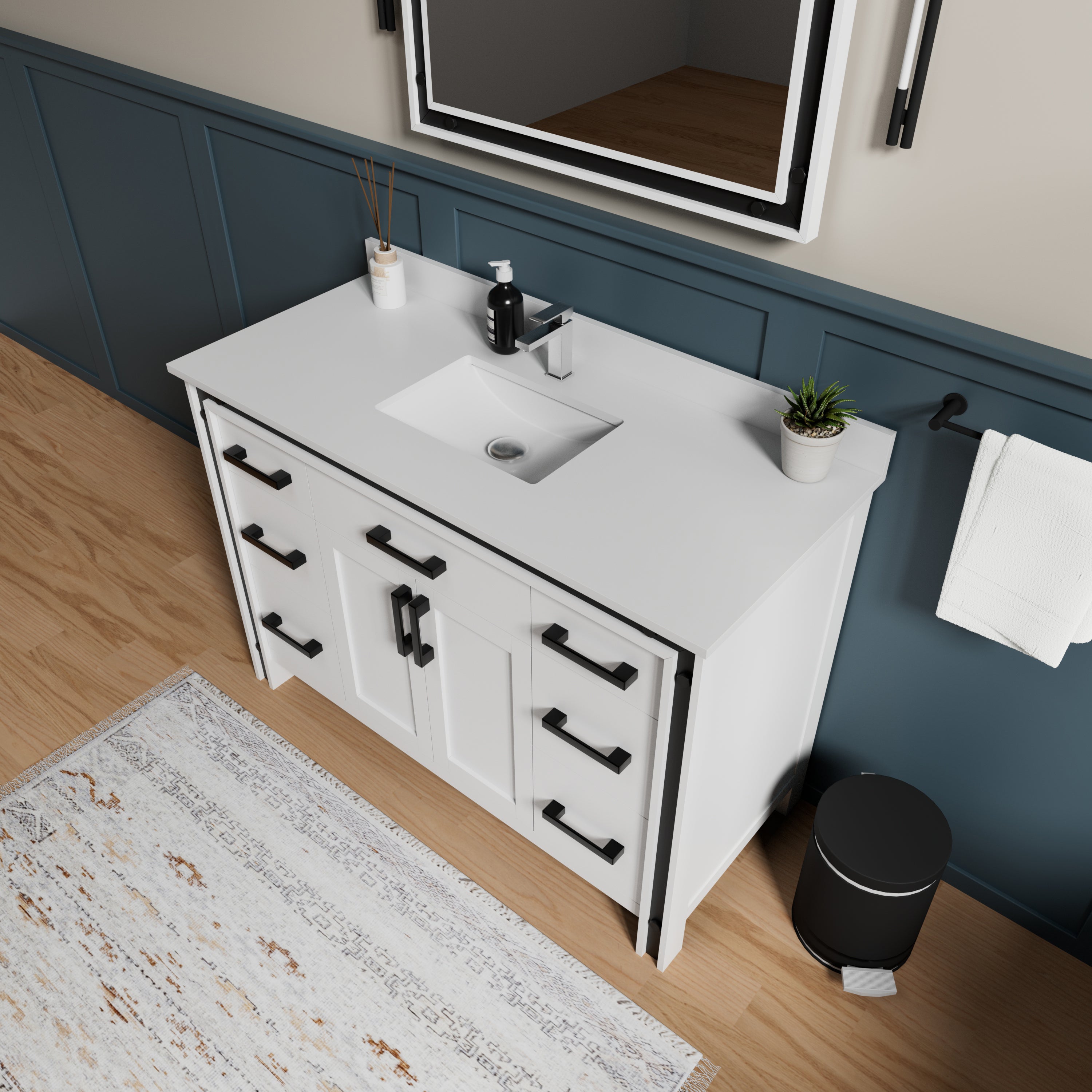white vanity